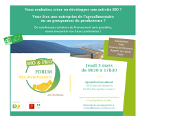 Save the date 3e Forum des investisseurs 1