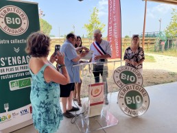 Remise du Label Territoire bio engagé à la Communauté de communes Petite Camargue (30) le jeudi 12 juin 17