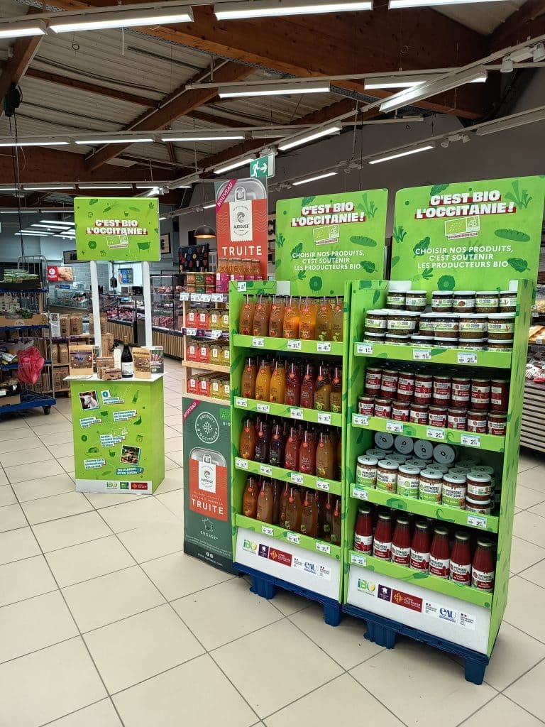 Le bio régional se met en avant en rayon avec Carrefour en Occitanie 2