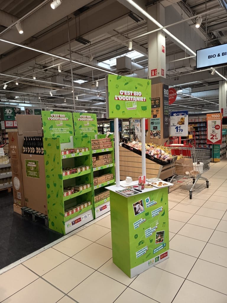 Le bio régional se met en avant en rayon avec Carrefour en Occitanie 1